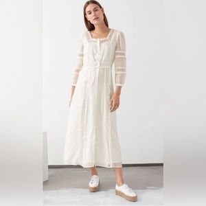 Summer midi dress (white)